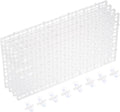 uxcell 4Pcs Aquarium Fish Tank Divider, 12x6 Inch Plastic Egg Crate Light Diffuser Grid Filter Bottom Partition Separator with Sucker Clips and Suction Cups for Aquarium, Clear
