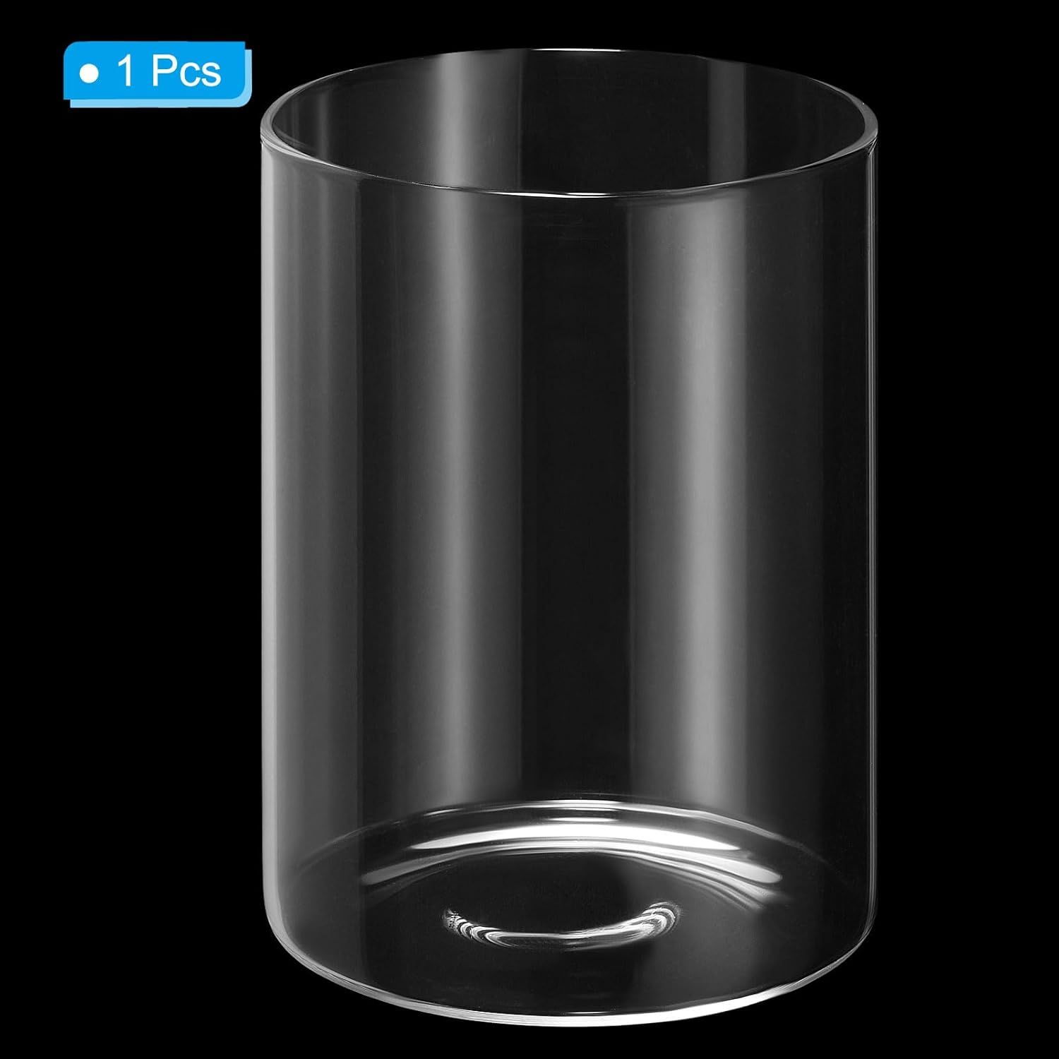 PATIKIL Clear Glass Cylinder Vase, 5.9" Tall and 3.9" Dia Tabletop Flowers Vase Floating Candle Holder Vase for Home Decor Wedding Centerpieces(33.8oz)