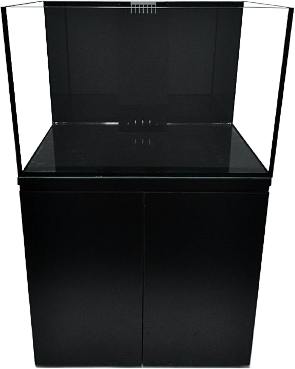 120G-GO 120 Gallon SC Aquariums 48x24x24 12mm Plug N Play System with Maple Black Wood Cabinet