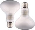 Aiicioo Reptile Basking Light Bulb - 100W Reptile Heat Lamp 2 Pack UVA Daylight Amphibians Basking Bulb for Bearded Dragon Turtle Hermit Crab Gecko Lizard Daylight
