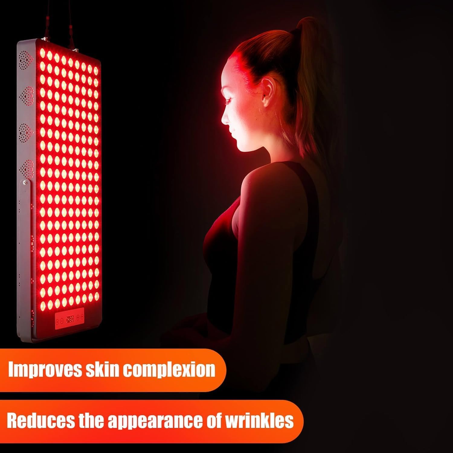 2025 Red Light Therapy Device, Red 660nm & Near Infrared 850nm, Full-Body Light Therapy Panels for Face with Pain, Skin, Recovery, Sleep, Performance