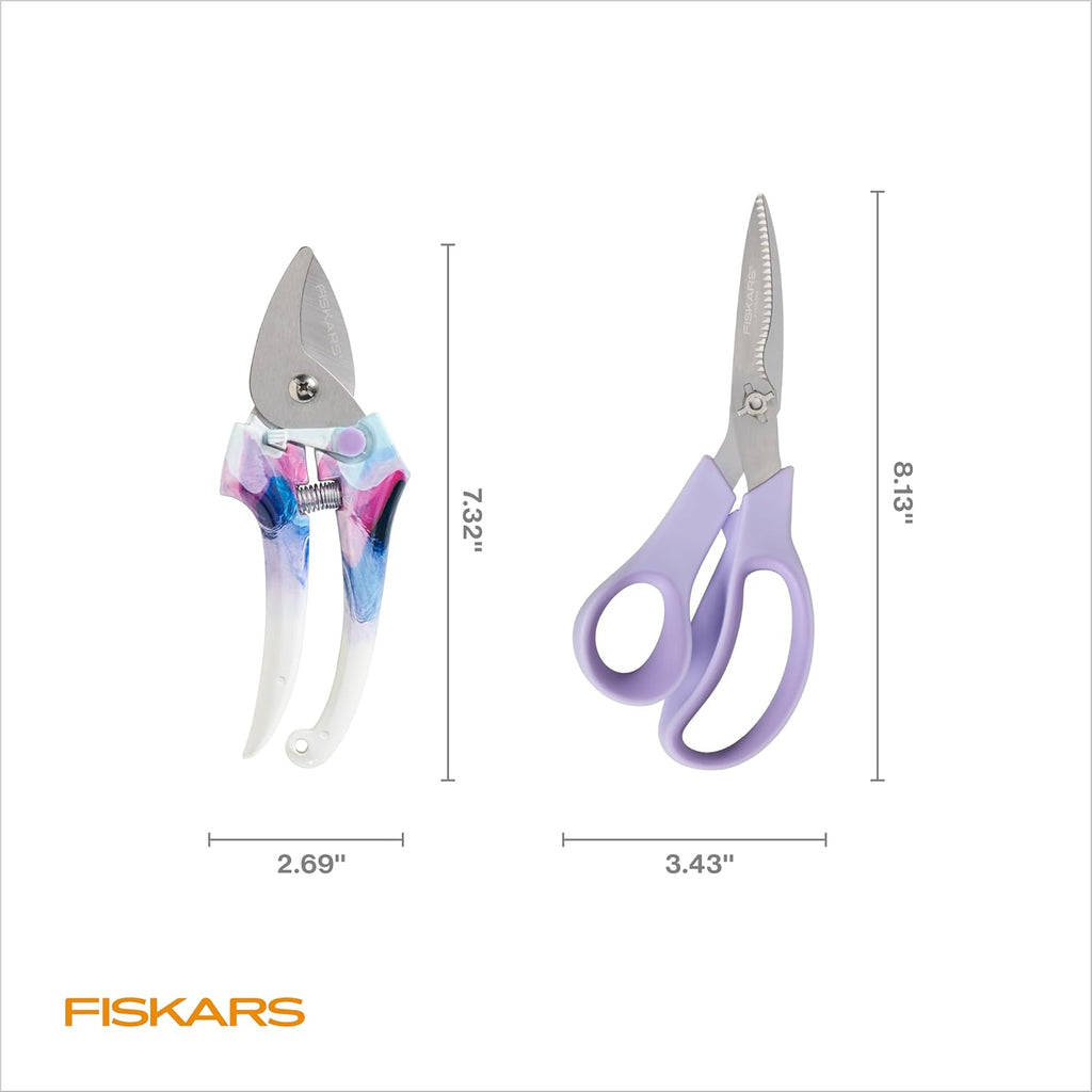 Fiskars Pruner and Veggie Shears Set, Explore Collection