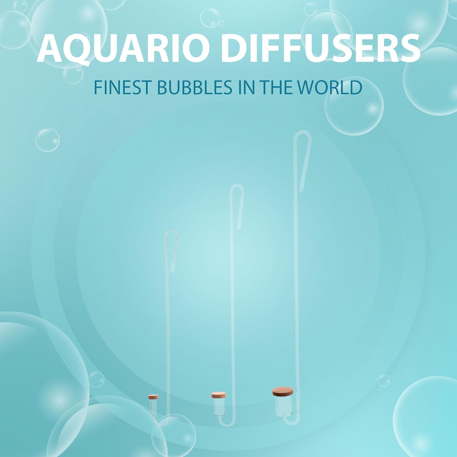 Neo CO2 Aquarium Diffuser - CO2 Diffuser Aquarium Kit, CO2 Diffuser for Aquarium Plants, CO2 System for Aquarium - Curved Original Diffuser, Small