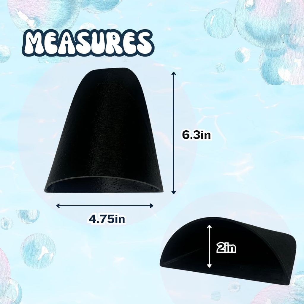 REEFSHAPE Aquarium or Terrarium Pocket Cave | Minimalist Shelter Cave for Fish, Shrimp, Reptiles, Amphibians, & More! | Made in USA (Pocket Cave, Black)