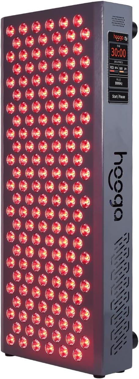 Hooga Red Light Therapy, Red Near Infrared LED Panel, 150 Quad Chip Flicker Free LEDs, Ultra Series, Clinical Grade Device for General Health and Wellness. ULTRA750.