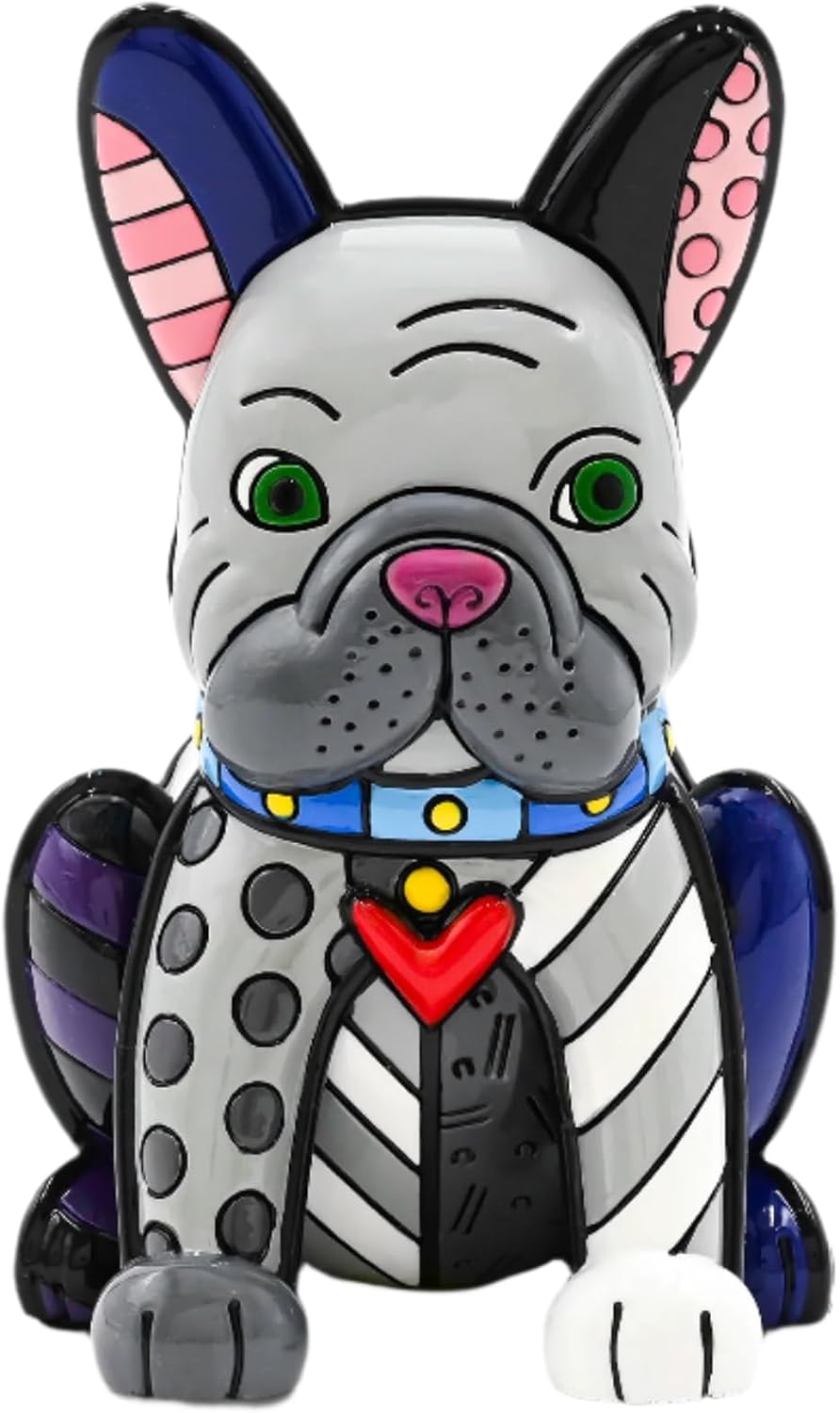 Britto Collectible Figurine - Iconic Art Figurine, Decorative Displays for Modern Home Decor | Designed by Iconic Artist Romero French Bulldog (Multicolor)