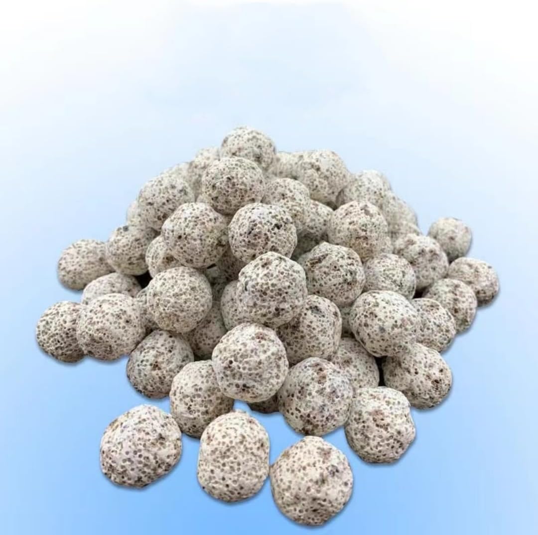 CIELONI(2500g 5.5lb Filter Media,Bio Media for Aquarium Sump Filter Ceramic Rings Activated Carbon Bio Balls Freshwater Marine Biological Filter Media Bio Balls Ceramic Rings Set，with mesh Bag