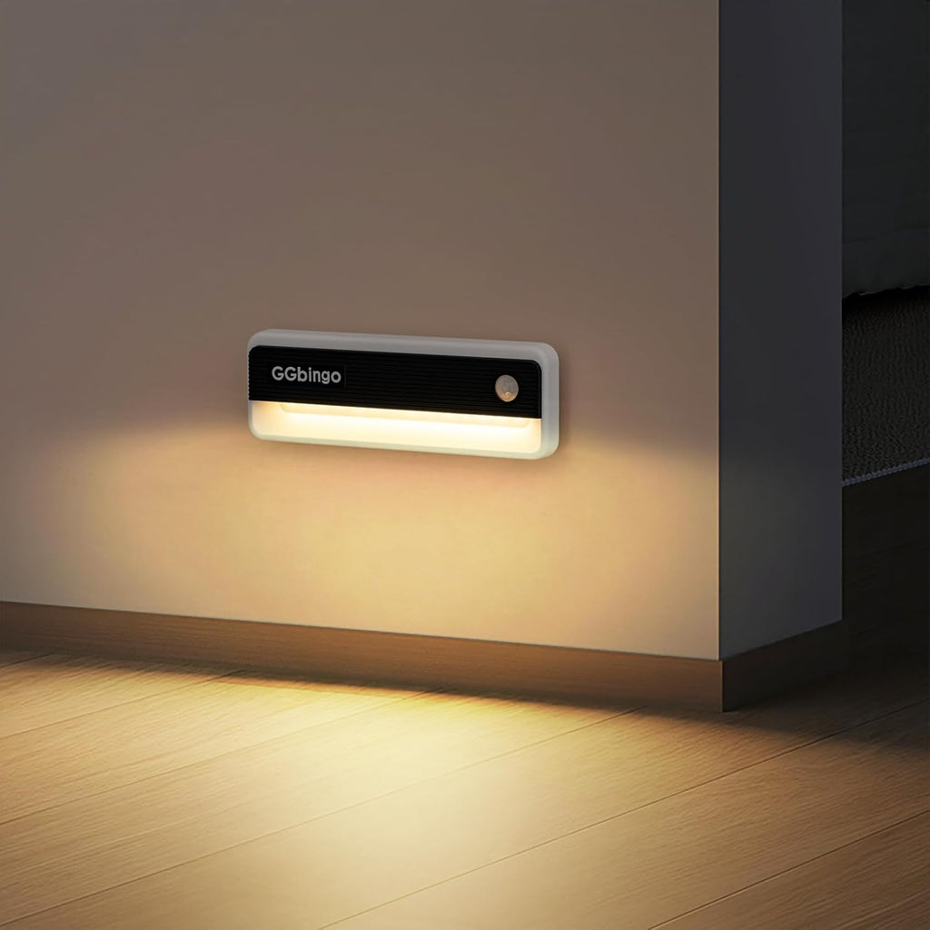 Motion Sensor Night Lights, 1800mAh Rechargeable Motion Activated Night Light, 3000K Battery Operated LED Sensor Light Indoor for Stair, Bedroom, Stairway, Hallway, Kitchen, Cabinet, Closet