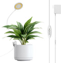 Grow Lights for Indoor Plant, Clip on Plant Grow Lights Full Spectrum, 12W LED Plant Lights for Indoor Growing, Auto On/Off 3/6/12H, 4000K Plant Grow Lamps with 4 Level Dimmable, White 1 Pack