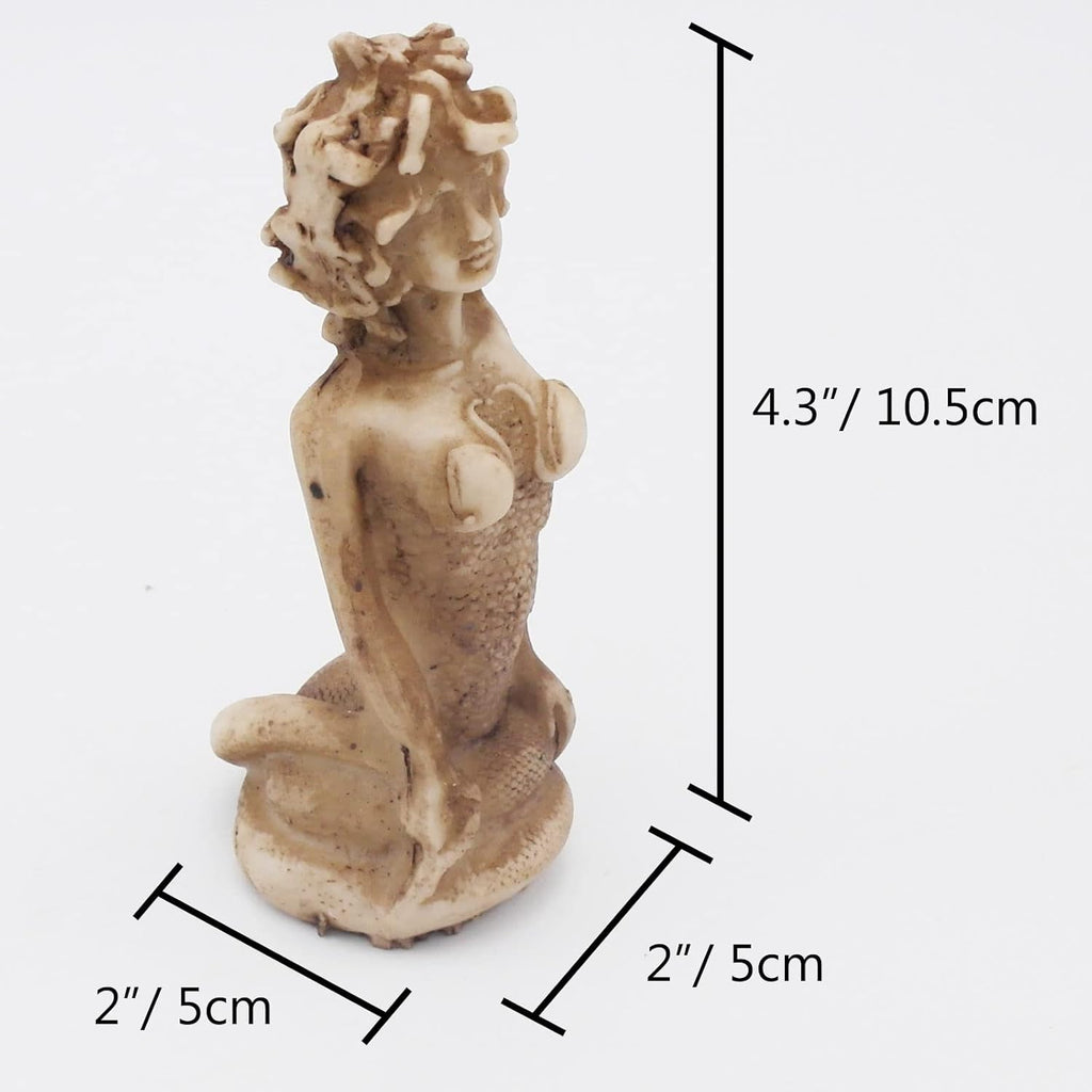 Medusa Aquarium Fish Tank Decorations Ancient Greek Myth Statues Figurine Sculpture Reptile Turtle Lizard Spider Tanks Terrarium Décor Ornament Pet