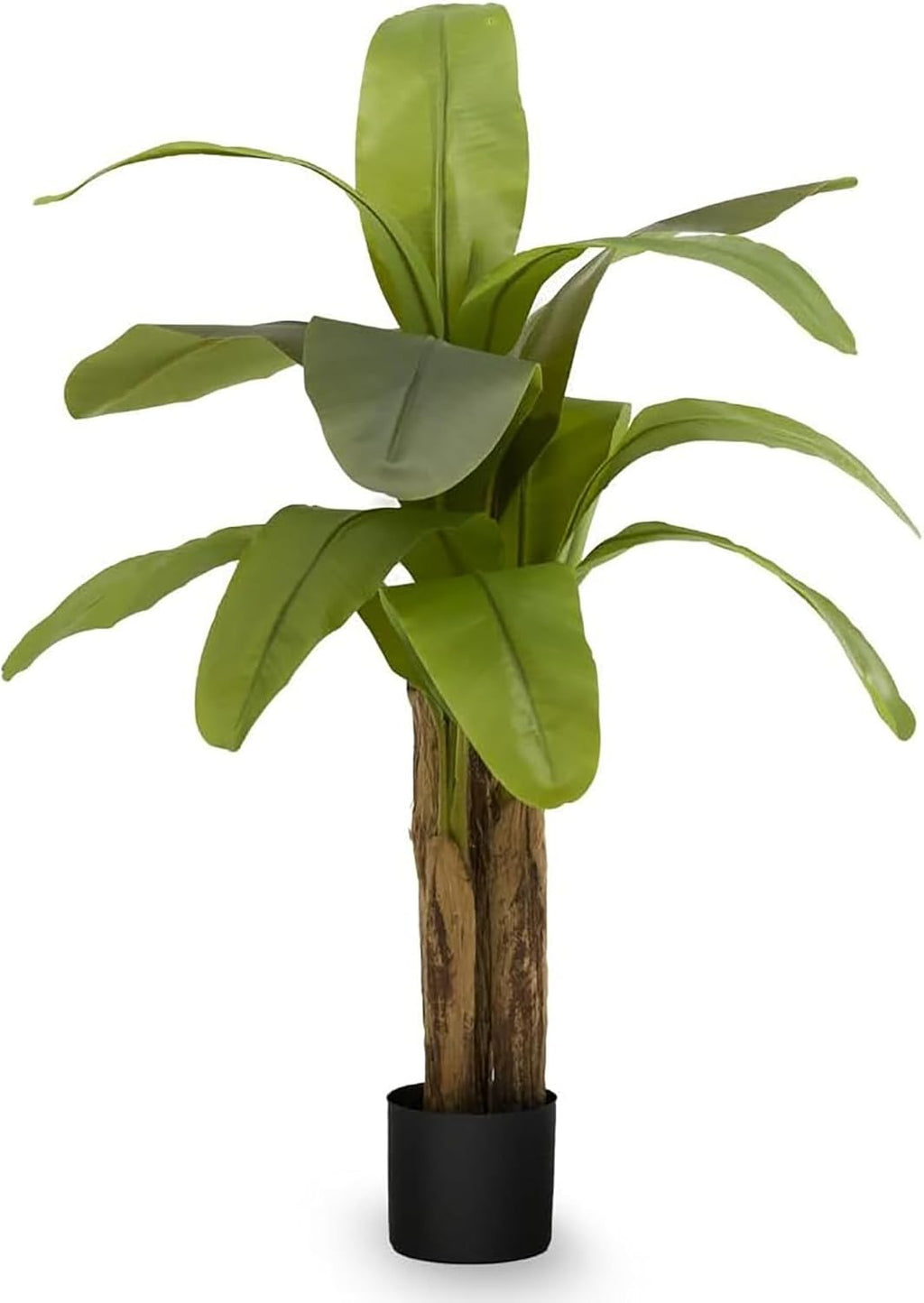 Maia Shop 4ft Artificial Banana Tree Plant for House, Apartment or Office – Realistic Fake Indoor Plants for Living Room, Kitchen, Bedroom, Entryway or Bathroom – Faux Greenery for Home Décor