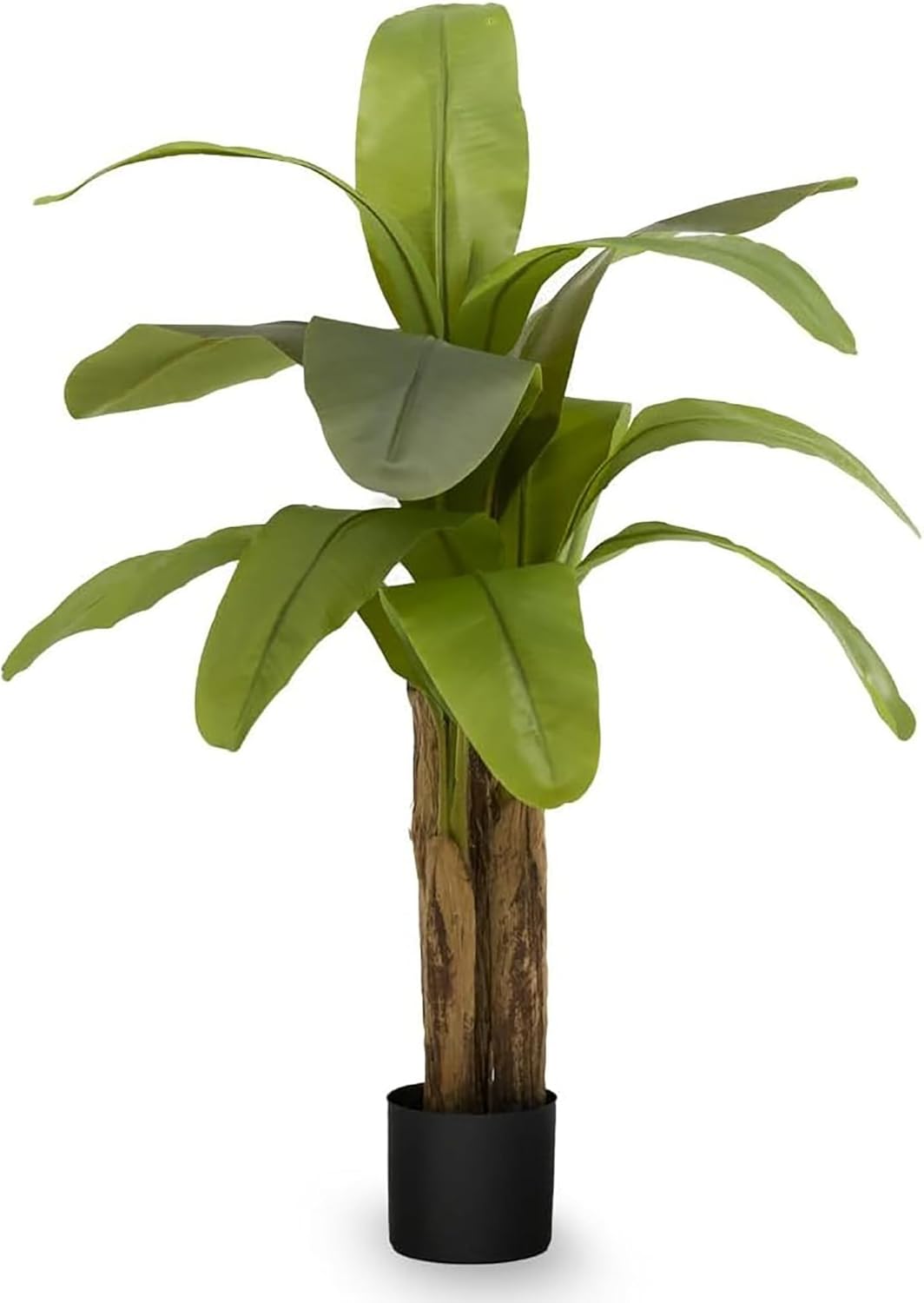 Maia Shop 4ft Artificial Banana Tree Plant for House, Apartment or Office – Realistic Fake Indoor Plants for Living Room, Kitchen, Bedroom, Entryway or Bathroom – Faux Greenery for Home Décor