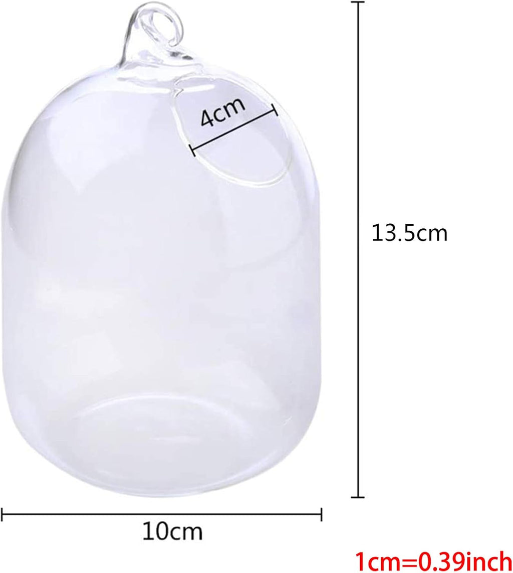 Suspended Transparent Hanging Glass Fish for Tank Bottle Aquarium Flower Plant Vase Flower Vase for Home Decora Home Decor