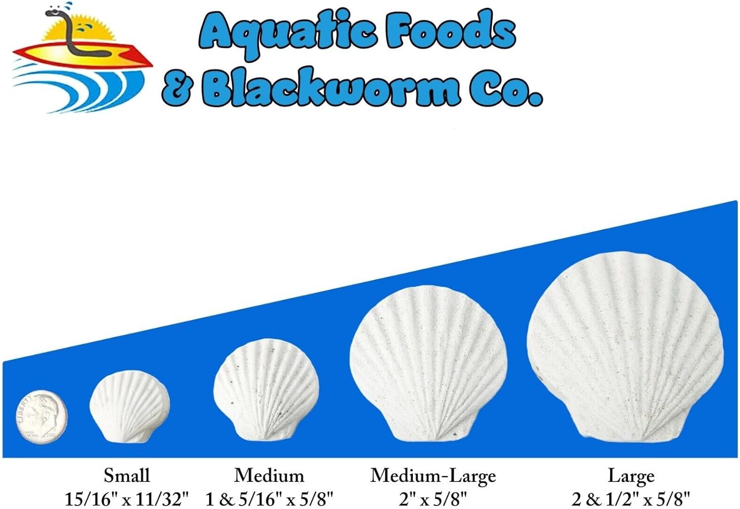 Aquatic Foods Inc. Calcium Enriched Food Shells, Small & Medium Extra Thick Shells for Shrimp, Snails, Crabs, Crayfish, Plecos, Catfish, Bottom Fish, All Tropical Fish, Small & Medium…50 Count Jar