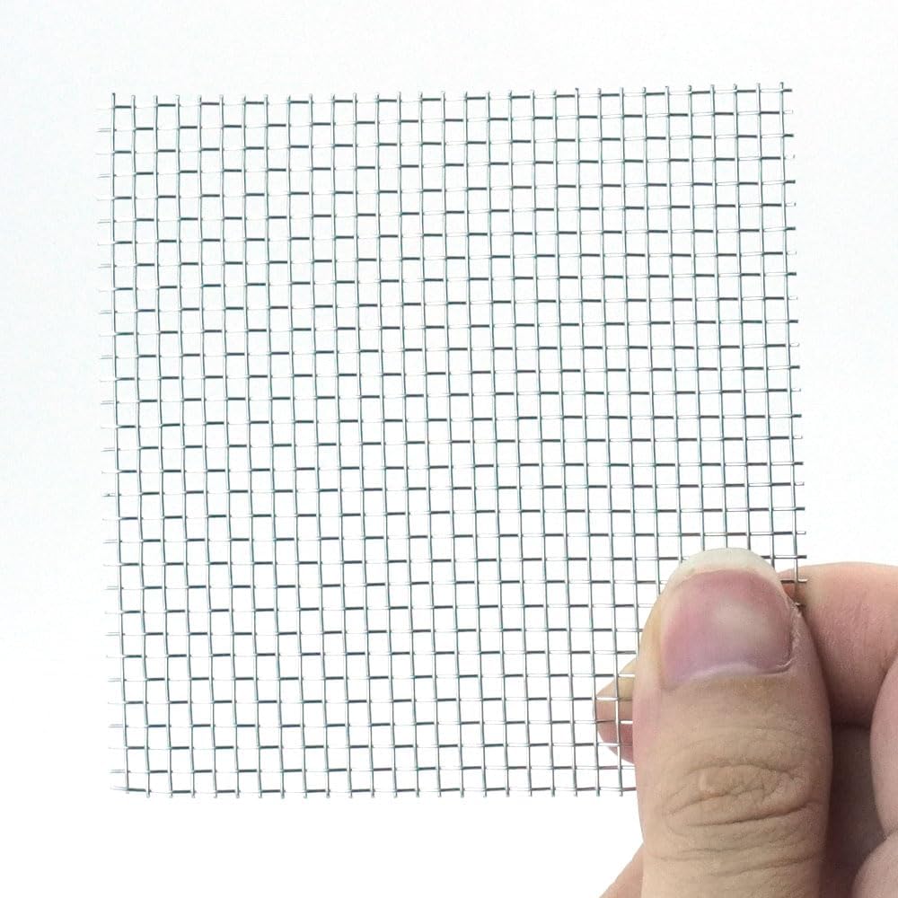 LINLAN 9 Pieces 3.1X3.1in (8X8cm) Aquarium Moss Mesh, 304 Stainless Steel Aquatic Moss Wall, Easy to Cut, for Fixing and Propagating Aquatic Mosses, DIY Aquarium Filtration, and Aquascaping