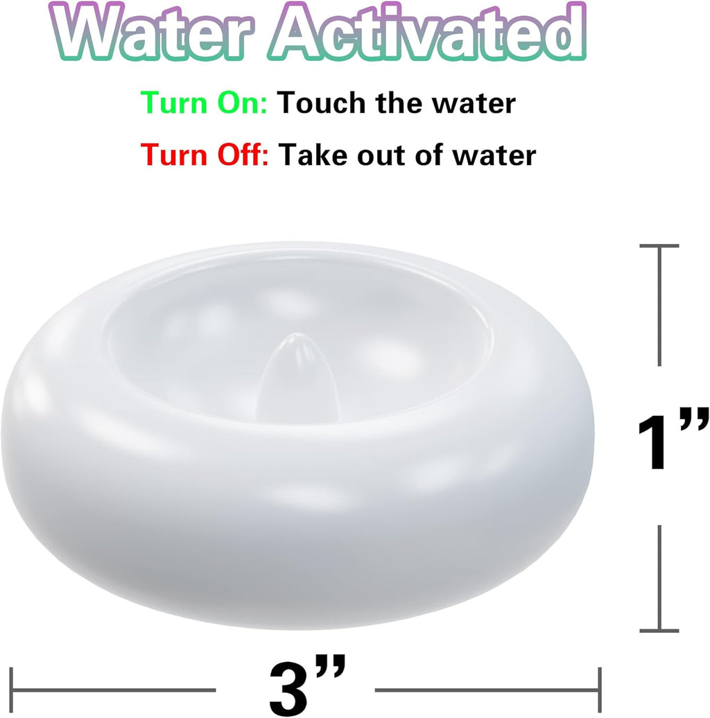 Aignis 48 Flameless LED Floating Candles, 3-Inch Plastic Battery Operated Tealights, Glow Time Over 120 Hours, Cozy Romantic White Light, Suitable for Pool/Bathtub/Hot Bath/Wedding Centerpiece Decor