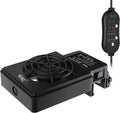 hygger Adjustable Speed Aquarium Cooling Fan, Quiet Fish Tank Cooler with Timer Water Chiller for Axolotl Tank Accessories 1 Fan