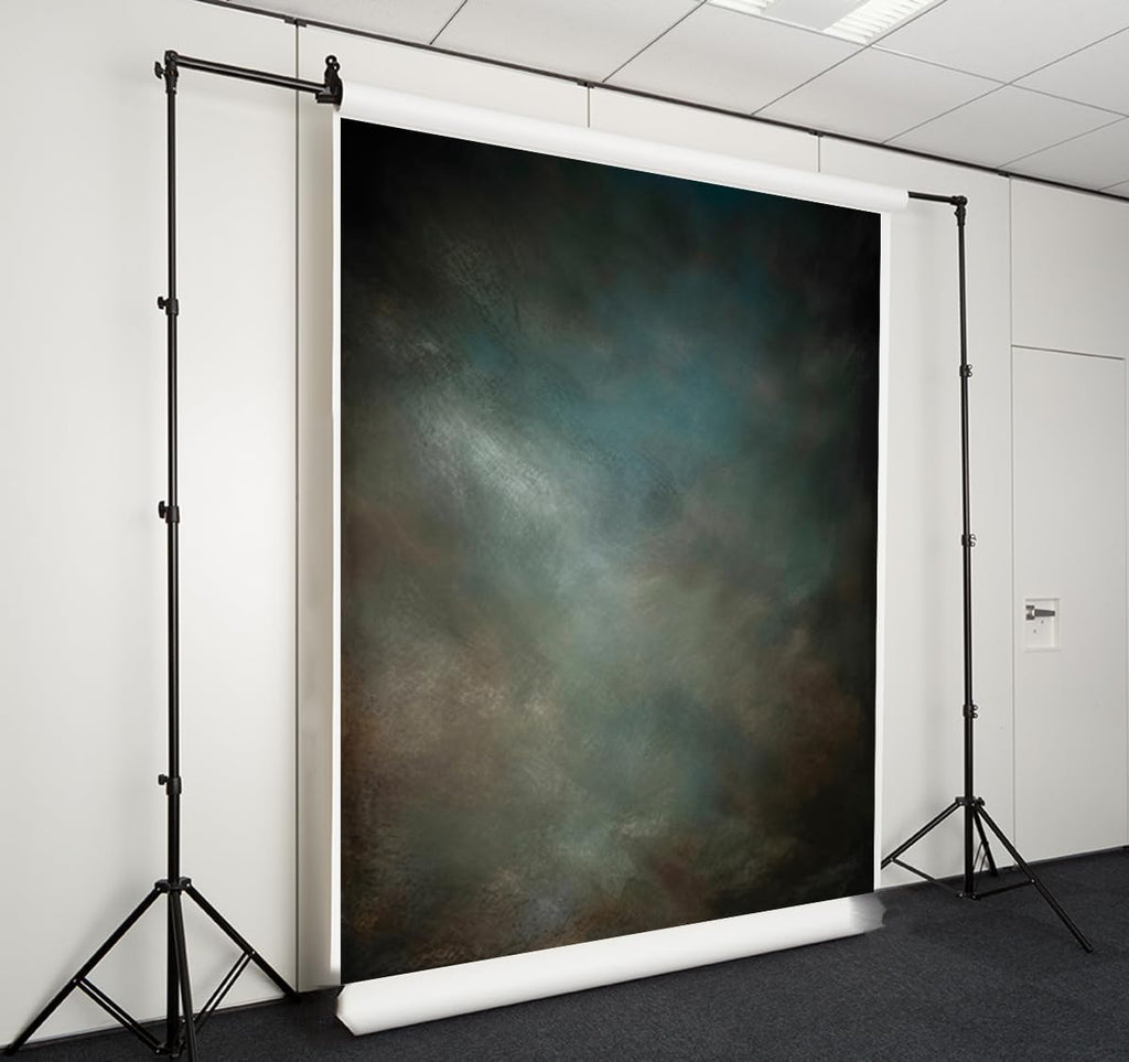 5x7ft Aqua Backdrops Portrait Backdrops for Photography Mottled Photo Background