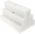 Replacement White Foam Filter Pads Fits Fluval FX4 / FX5 / FX6, Aquarium Bio Sponge Foam Filter Pads (Pack of 12)