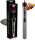 Aquatop 50W Aquarium Submersible Glass Heater – Adjustable Temperature 68-93°F – Fish Tanks Up to 13 Gal – for Freshwater & Saltwater Use – GH-50