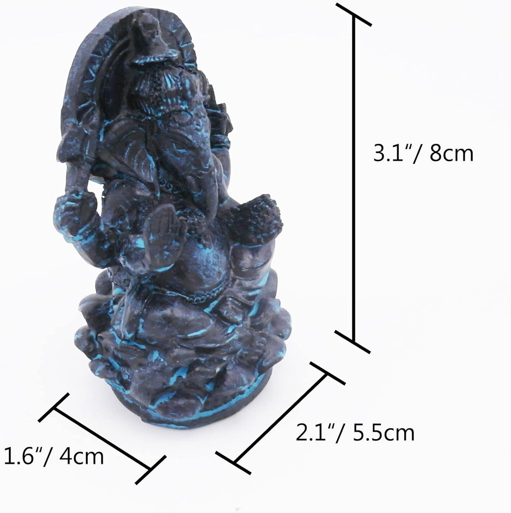 Ganesh Elephant Fish Tank Decorations Aquarium Décor Statue Reptile Turtle Lizard Spider Tanks Terrarium Thai Ganesha Buddhism Sculpture Figurine Ornament Pet