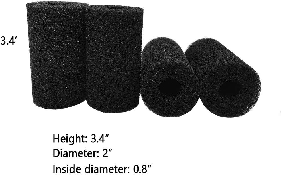 Pre-Filter Sponge,4 Pack Aquarium Pre Filter Foam Rolls Compatible Filter Accessories for Fish Tank