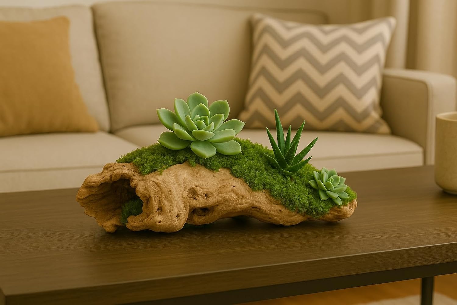Koyal Wholesale 10" Hollow Grapewood Branch Decor 1Pcs Grapewood Centerpiece Vase Air Plants Sand Blasted Grapevine Wood Untreated Terrarium Wood Driftwood Decor
