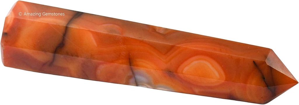 Amazing Gemstone Carnelian Crystal Towers ~ Natural Healing Crystal Point Obelisk for Reiki Healing and Crystal Grid (2" to 3" INCH)