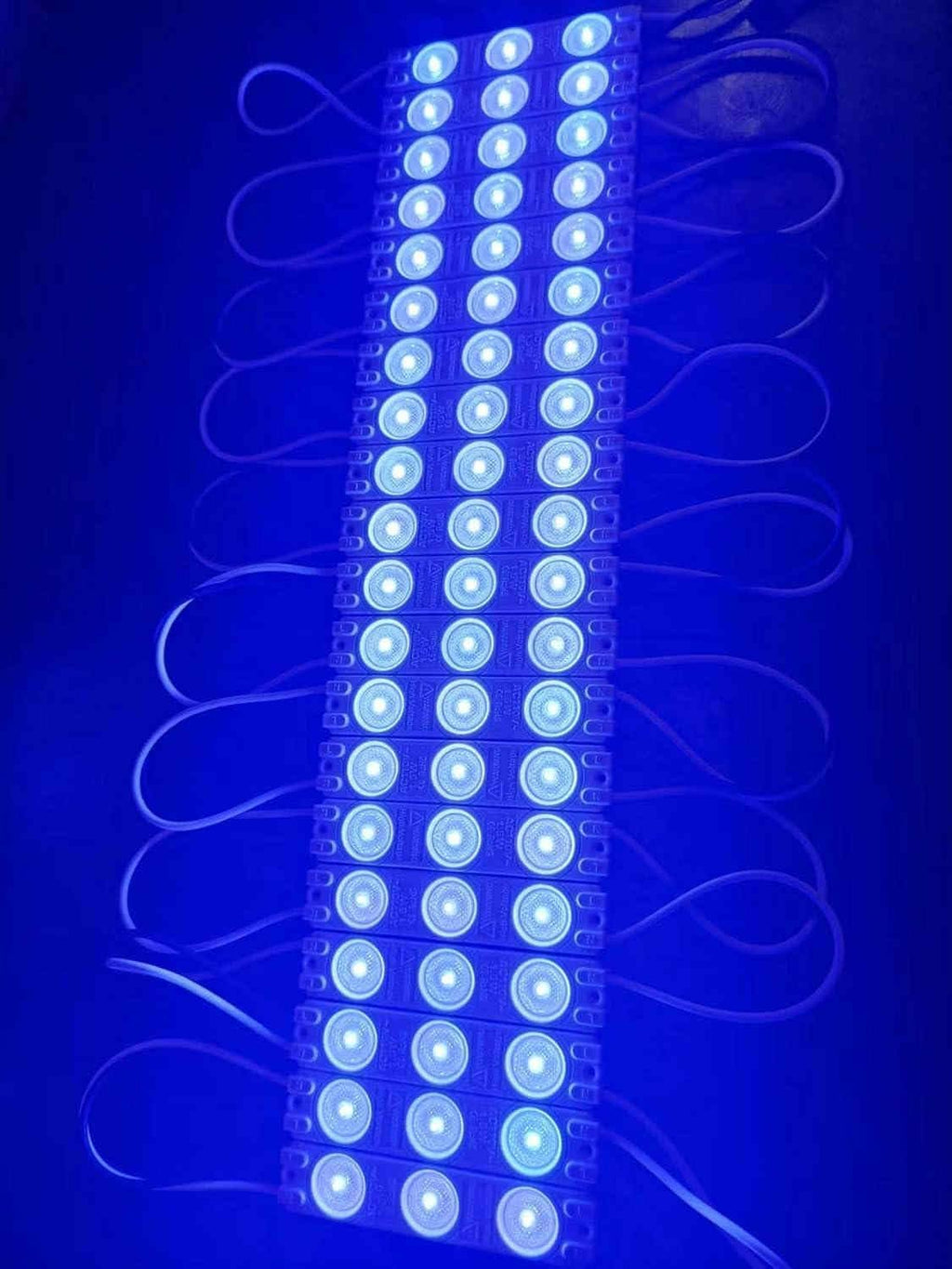 110V AC 3.0W Blue LED Module Decorative Light for Letter Sign Advertising Signs with Tape Adhesive Backside (80pcs Pack,Blue)