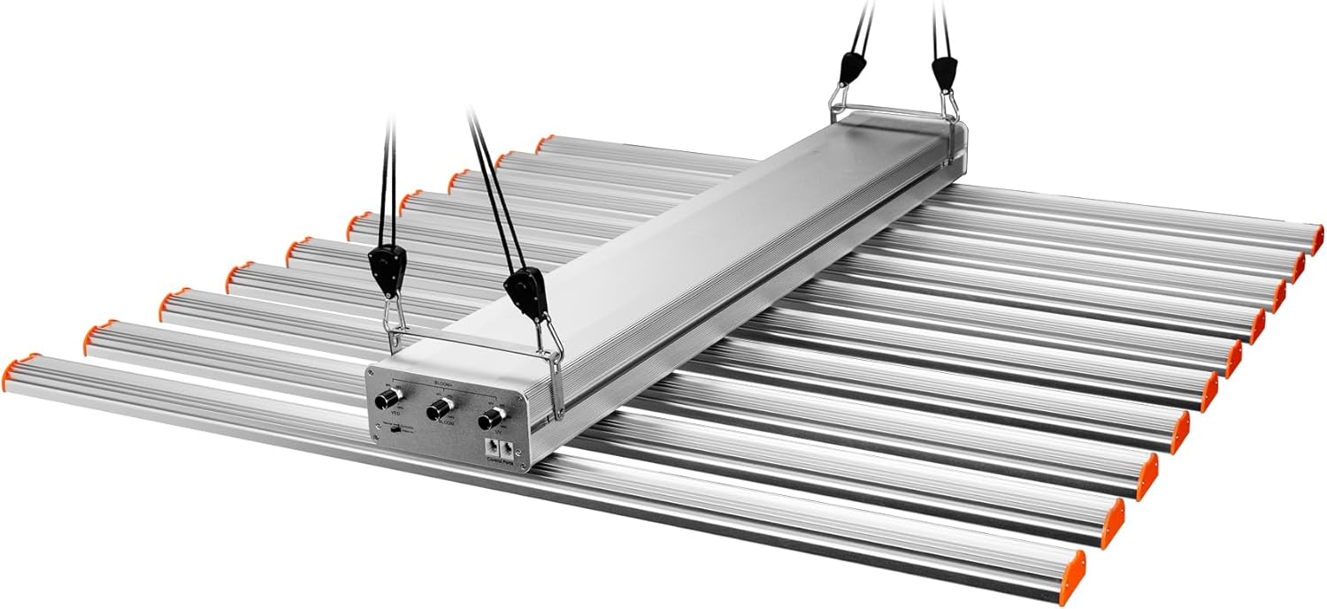 700W LED Grow Light Full Spectrum Professional Linkable Bar Style Plant Light Dimmable for Indoor Growing Commercial Hydroponic Growing 395 + 660 + 730 nm UV Red Infrared Enriched