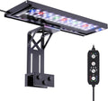 SEAOURA Clip On Aquarium Light for Plants-24/7 Cycle Fish Tank Light with Timer, Full Spectrum+7 Colors Mode, Auto On/Off, Adjustable Brightness and Height, 20W (12inch for 12-20 inch Tank)