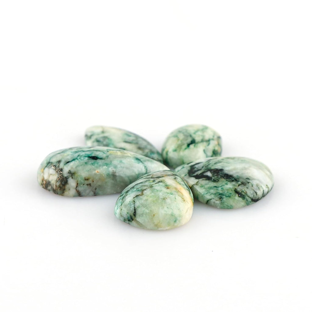 CRYSTALIS 5pcs AA+ Natural Dolomite Loose Gemstone Wholesale Bulk Cabochons Jewelry Making Supply, Chakra Healing Polished Stones, Wire Wrapping, DIY, Gem Collection, Mix-Shape