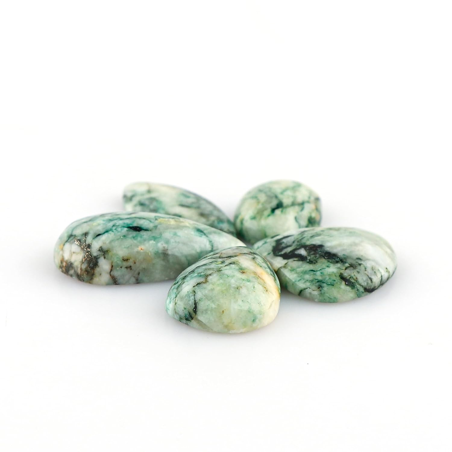 CRYSTALIS 5pcs AA+ Natural Dolomite Loose Gemstone Wholesale Bulk Cabochons Jewelry Making Supply, Chakra Healing Polished Stones, Wire Wrapping, DIY, Gem Collection, Mix-Shape