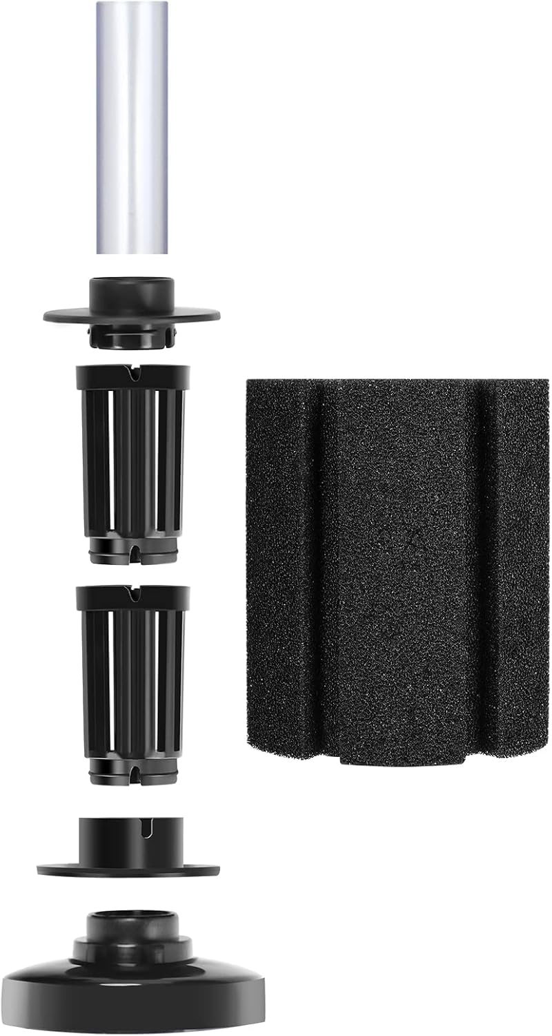 AQUANEAT Aquarium Bio Sponge Filter Breeding Fry Betta Shrimp Nano Fish Tank (M Large up to 50Gal)
