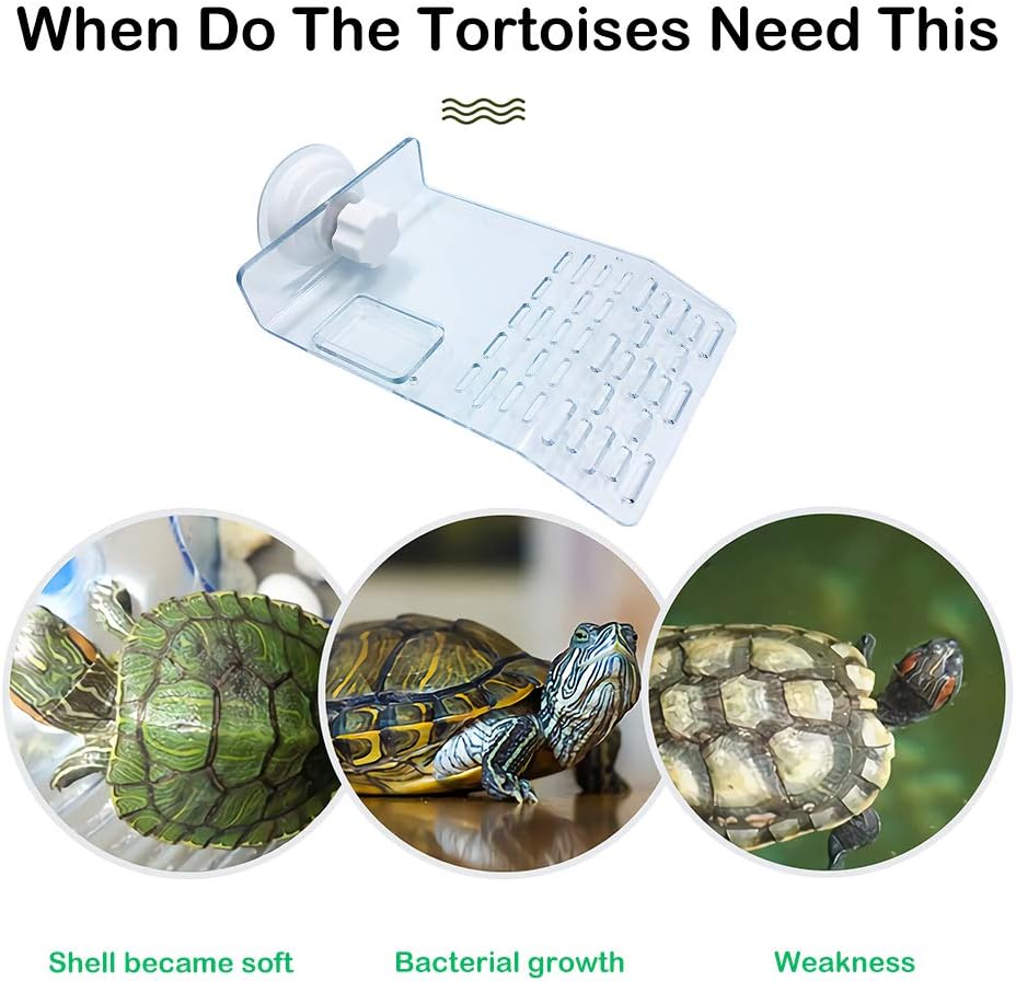 J-star Medium Reptile Basking Platform, Aquarium Turtles Turtle Basking Platform, Turtle Tank Accessories Floating Turtle Habitat Dock