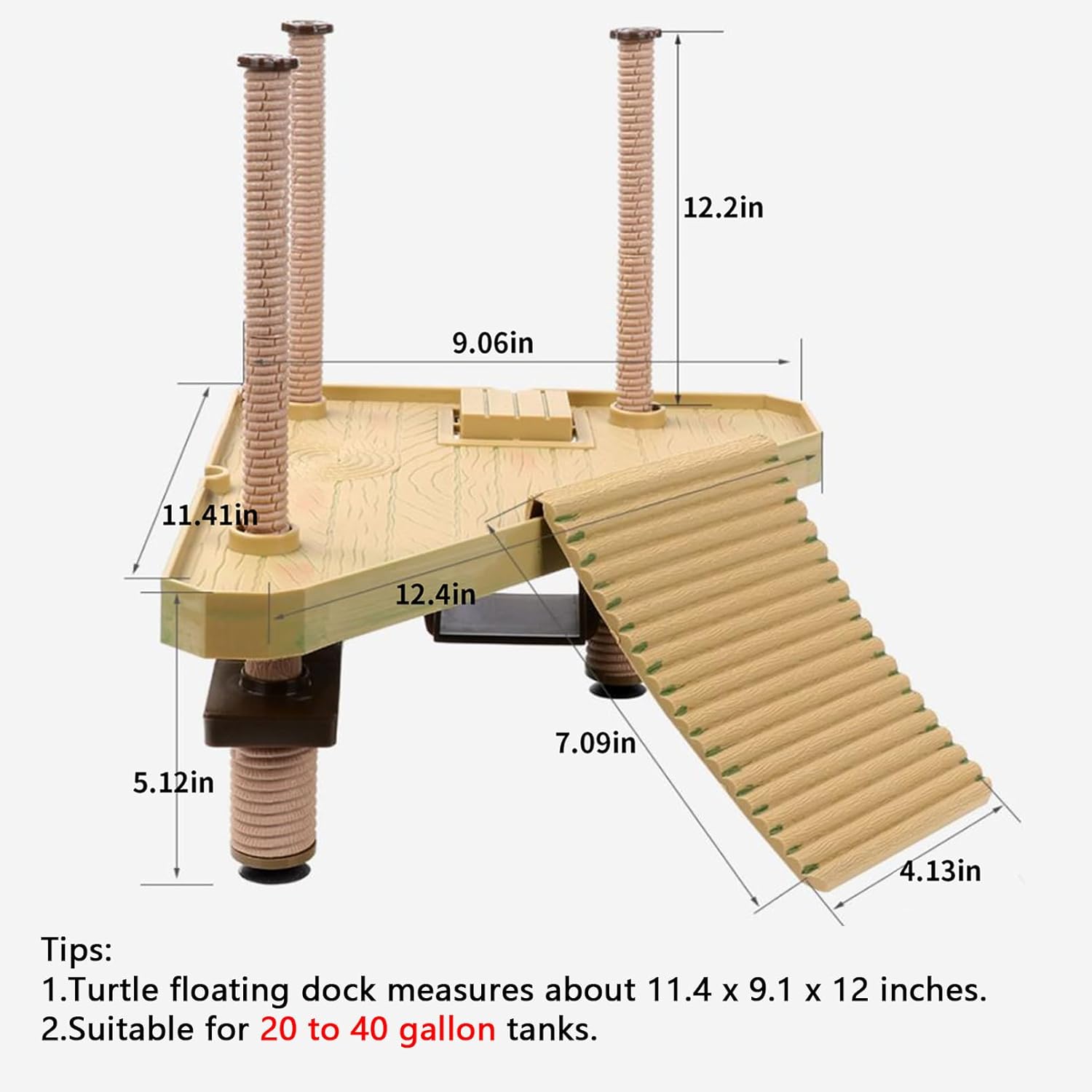 Tfwadmx Turtle Basking Platform, Floating Turtle Dock, Turtles Platform for Aquarium, Aquatic Juvenile Turtles, Frogs, Crabs