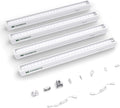 Grow Lights for Indoor Plants 1FT, Sun-Like Full Spectrum 5000K Grow Light, 28W(4 x 7W), T5 LED Grow Light Strips for Indoor Plants and Flowers, High PPFD, Linkable, White, 4-Pack
