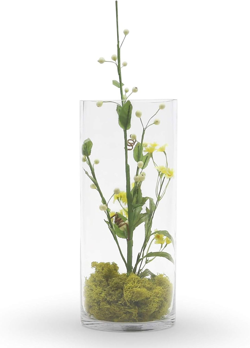 WGV Cylinder Vase Bulk, Width 6", Height 12", Clear Glass Container Terrarium Candle Holder for Wedding Centerpiece, Party Event, Home Office Decor, 4 Pieces