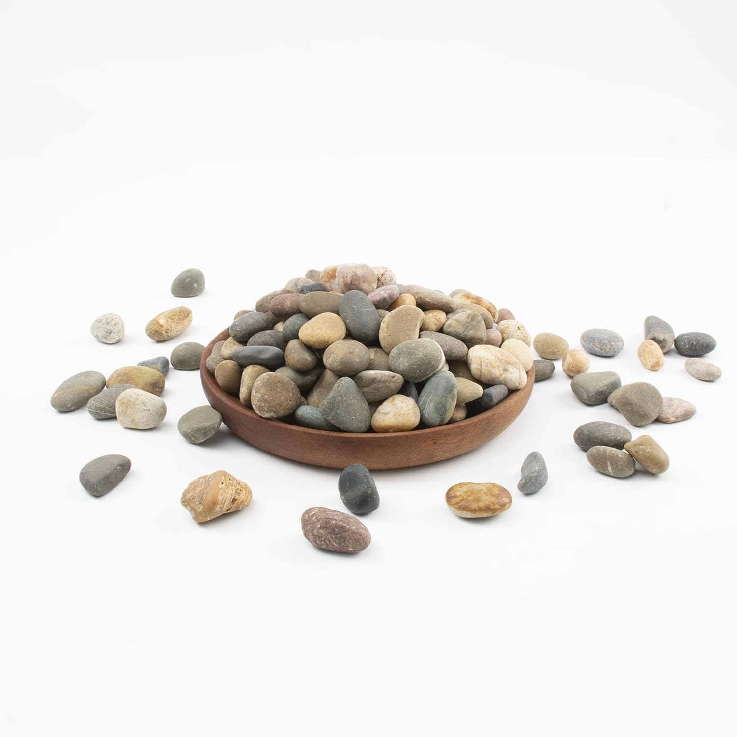 20 LBS Natural River Rocks - 1/2-1 inch Pebbles, Screened Decorative River Stones for Landscaping, Garden Pathway, Plant Stones, Craft Walkways, and Outdoor Decorative