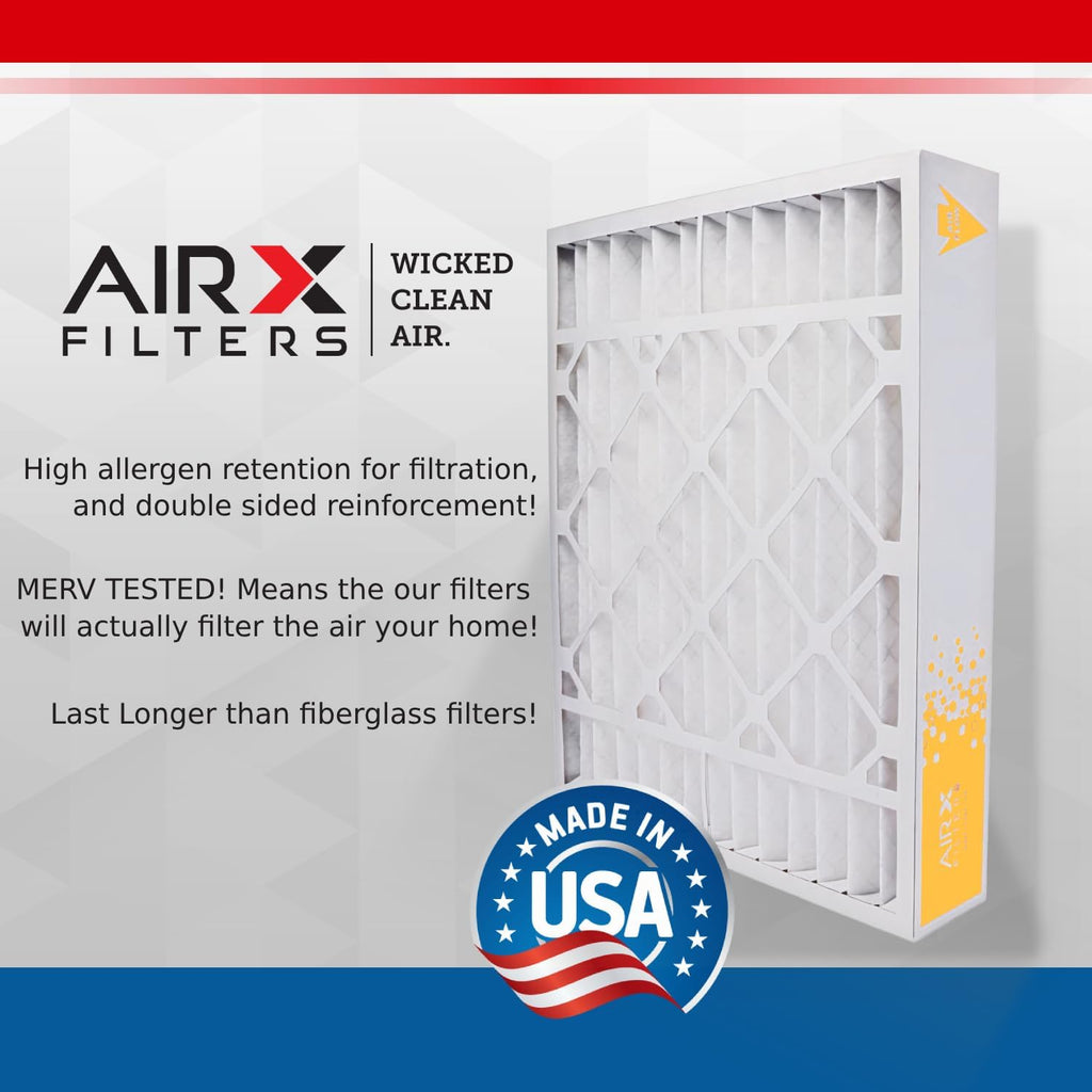 AIRX FILTERS WICKED CLEAN AIR. 16x25x4 Air Filter MERV 11 Compatible with Honeywell FC100A1029 EXPXXFIL0016 Furnace Filter 2 Pack