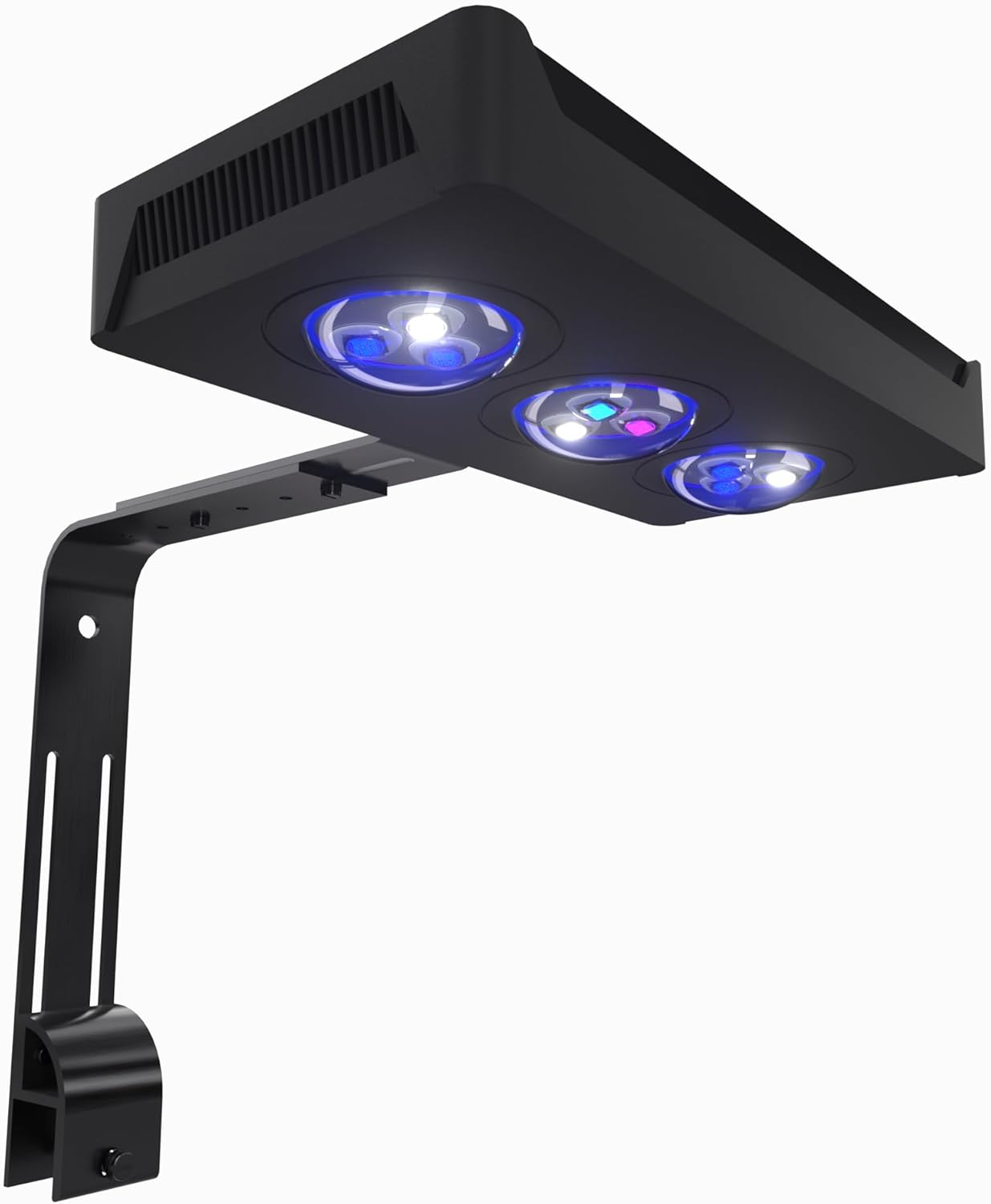 Aqua Knight A029 3rd Gen 30W Full Spectrum Reef Aquarium Light 2 Channels Dimmable Control with Timer Sunrise Sunset Moonlight for 10-24Inch(40Gal Saltwater Nano Tank (Coral SPS LPS Fish)