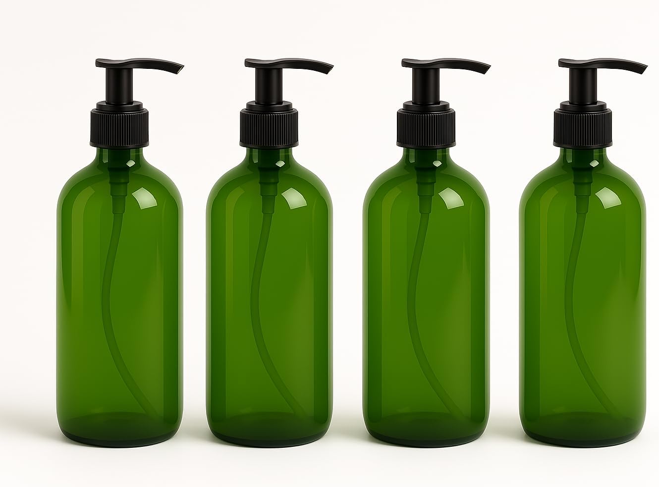 NilocG Aquatics Aquarium Dosing Bottles, 500ml (4x Green 500ml Bottles with 1ml Pump)