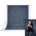 UrcTepics 5×7 ft Denim Blue Fabric Photo Backdrops, Classic Abstract Texture Backdrop for Headshots and Portraits, Vintage Photography Background for Studio and Events.
