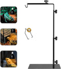Reptile Metal Lamp Stand, Adjustable 24 to 38 in of The Basking Light Floor Holder Heat Lamp Bracket, Suitable for Snake Turtle Bearded Dragon Chameleon Habitat Terrarium Tank Accessories