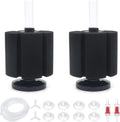 ALEGI 2 Pcs Large Sponge Filter Kit with Airline Tubing, Air Pump Valves, Suction Cups for 125 Gallon Tank