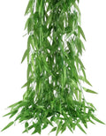 50pcs 300 ft Artificial Vine Greenery Garland for Room Decor Faux Willow Vines Wall Home Decor Aesthetic Silk Rattan Wicker Twig for Garden Wedding Windowsill Balcony Christmas Decorations