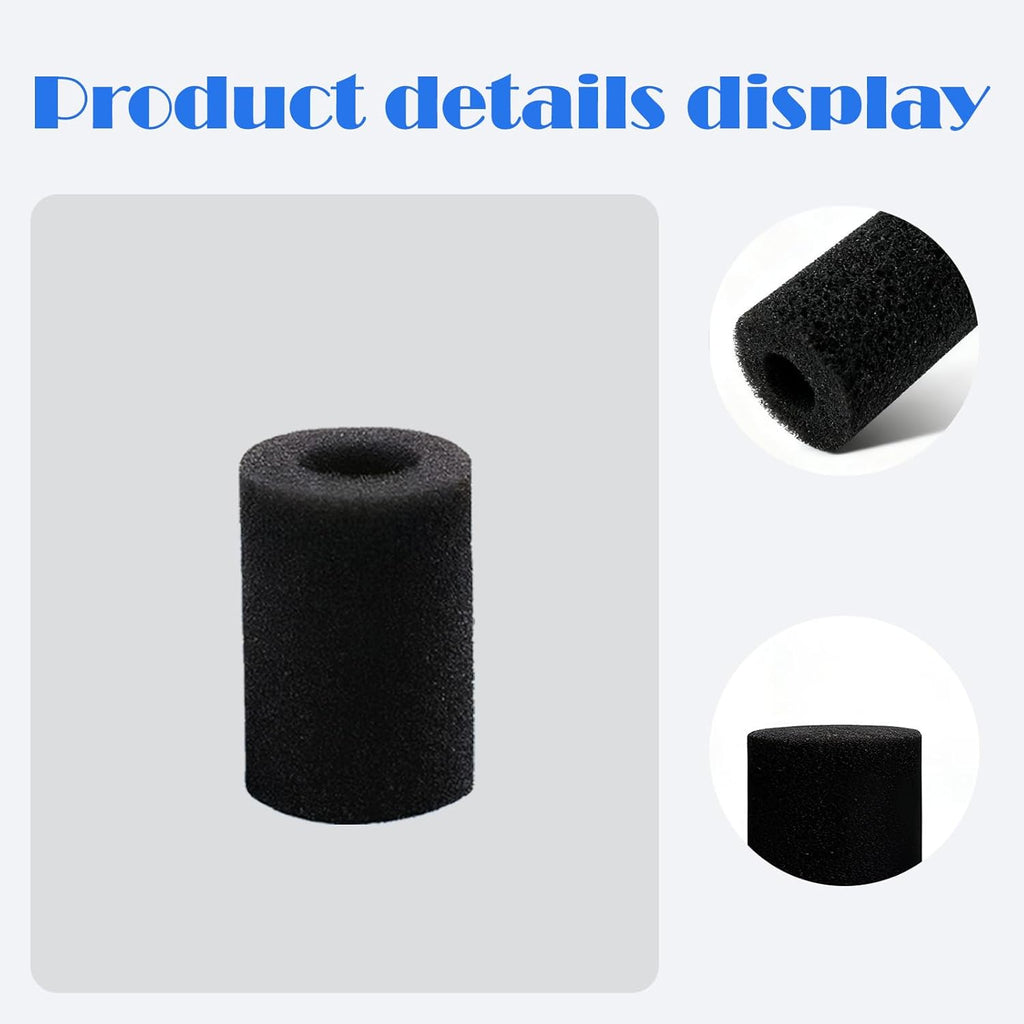 10-Pack Pre-Filter Sponge,for Aquarium Shrimp Fry Fish Tank Filter Intake 0.6 Inch,Filter Intake Guard for Fish Tank, Keeps Small Fish Safe,Replacement Foam Cover