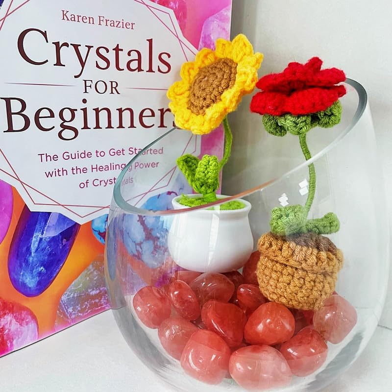 DUQGUHO Watermelon Quartz Crystals Bulk Natural Irregular Polished Stones Tumbled Crystals Gemstone Rocks Beginners Gift 200g