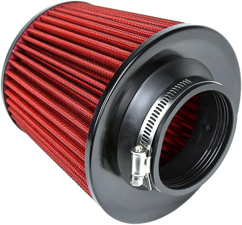 Kyostar Universal RED 3 Inch 76mm Air Intake Cone Filter Replacement Quality Dry Air Filter