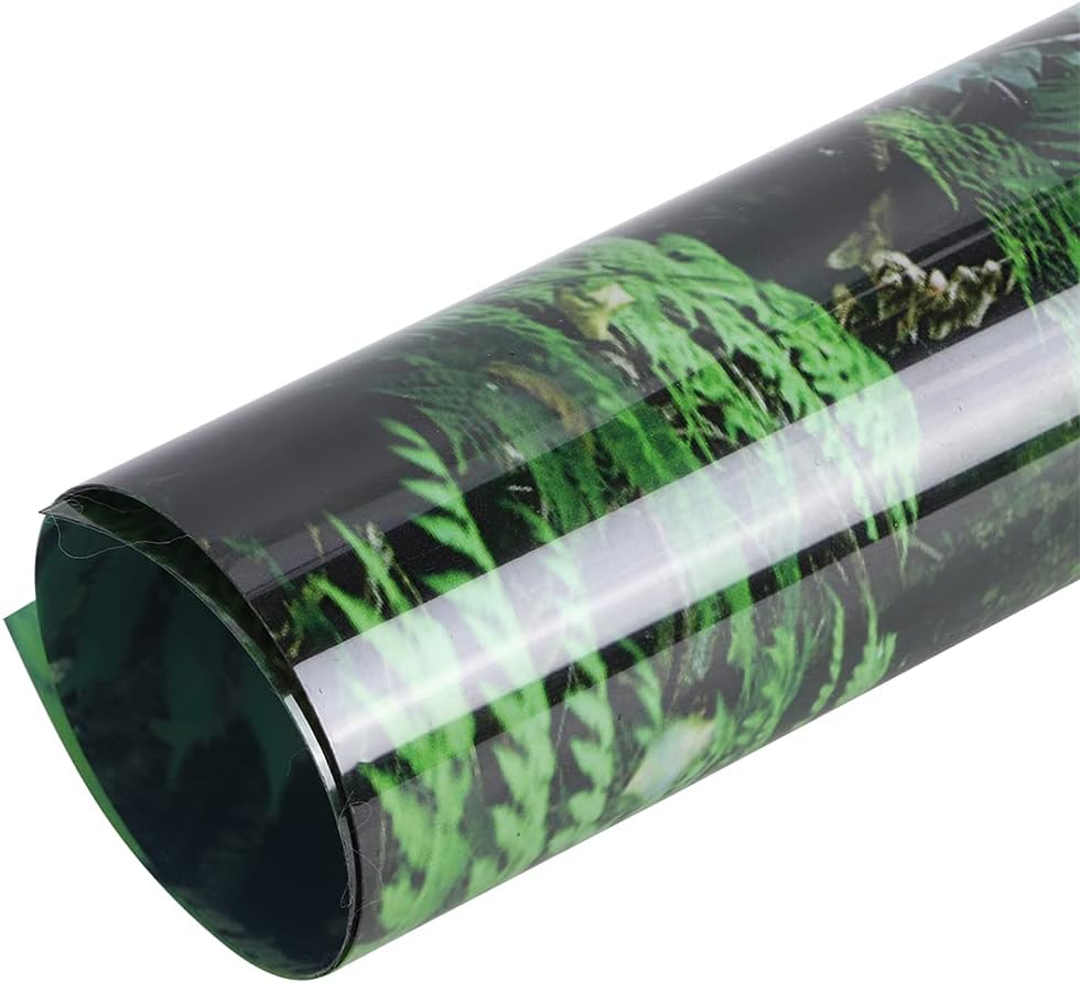 Jonlaki PVC Reptile Box Rainforest Background Poster Self Adhesive Sticker Aquarium Decoration (61 * 41cm)